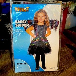 Spirit Halloween Sassy Spider Dress Toddler Costume
